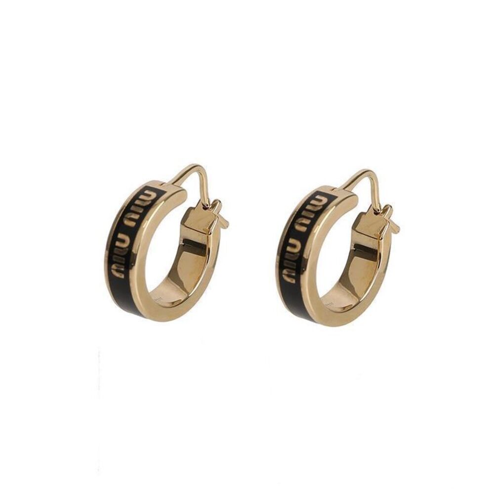 Enamel Logo Earrings